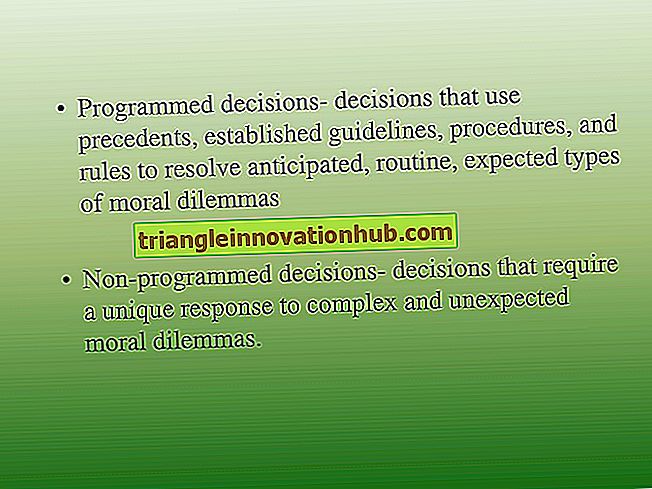 Programmierte und nicht programmierte Entscheidungen - Unterschied