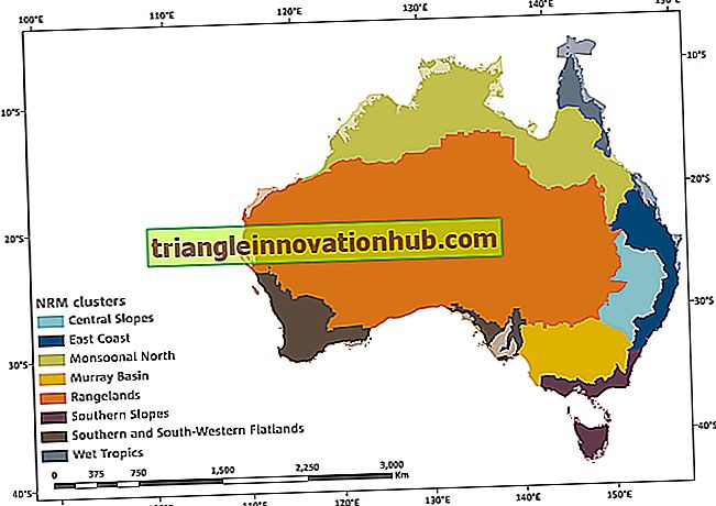 Australien: Physikalische Abteilungen, Klima- und Naturregionen - Erdkunde