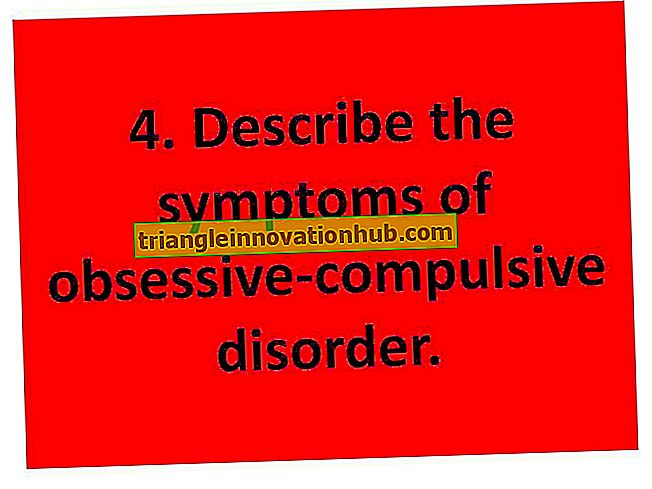 Notes sur le trouble obsessionnel compulsif (symptômes et étiologie) - Remarques